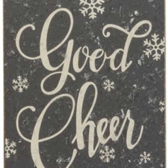 Good Cheers Wine Tag Motivational Sign Set of 2 - Picture 3 of 5